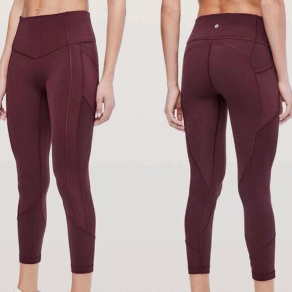 Lululemon All The Right Places Crop II 23" Dark Adobe Sz 2 - Picture 1 of 6